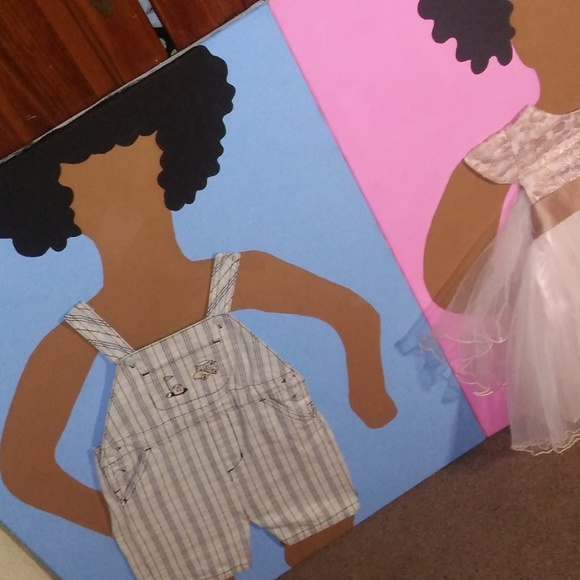 Little Girl in a PINK DRESS | WALL DECOR - Picture 6 of 6